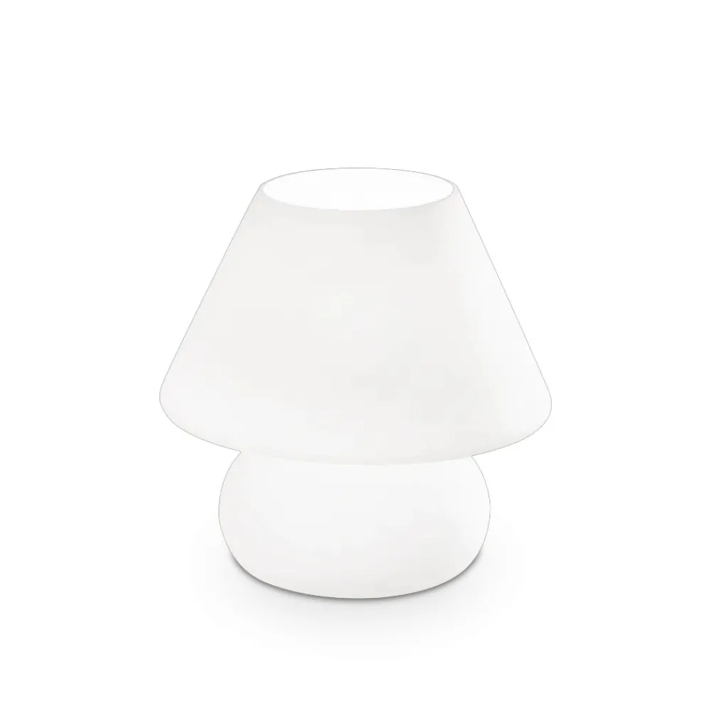 Ideal Lux Prato tl1 big abat jour camera da letto moderna vetro bianco