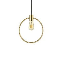 Ideal Lux Abc sp1 round round lampadario particolare cerchio ottone oro