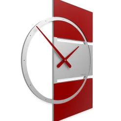 Complementi Selezionati da Mazzolaluce Adam orologio da parete moderno legno rosso rubino