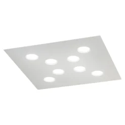 Affralux flet grande plafoniera led bianca moderna quadrata
