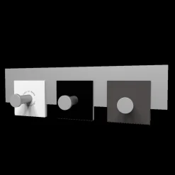 Complementi Selezionati da Mazzolaluce Appendi panni a muro 3 ganci nero bianco grigio