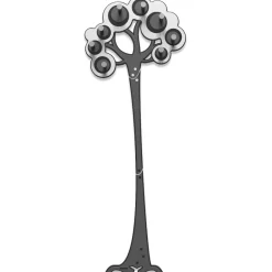 Complementi Selezionati da Mazzolaluce Appendiabiti albero da parete legno colore bianco grigio