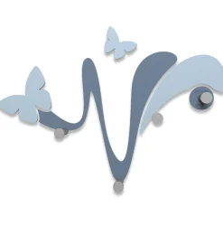Complementi Selezionati da Mazzolaluce Appendiabiti da parete butterfly legno colore carta da zucchero