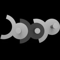 Complementi Selezionati da Mazzolaluce Appendiabiti moderno da parete nero grigio