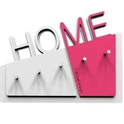 Complementi Selezionati da Mazzolaluce Appendichiavi a parete home moderno magnetico legno colore fucsia