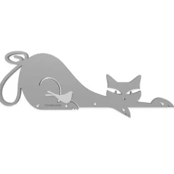 Complementi Selezionati da Mazzolaluce Appendichiavi da parete gatto magnetico legno