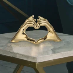 Bongelli Preziosi Bomboniera mini scultura mani cuore oro h10