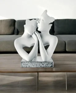 Bongelli Preziosi Bomboniera scultura argento famiglia stilizzata h15