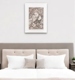 Bongelli Preziosi capezzale capoletto 30x40 quadretto sacra famiglia