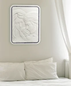 Bongelli Preziosi capezzale 30x38 capoletto sacra famiglia grigio