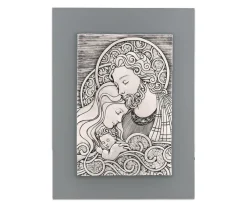 Bongelli Preziosi capezzale 30x40 quadretto sacra famiglia grigio