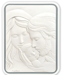 Bongelli Preziosi capezzale 30x38 capoletto sacra famiglia grigio