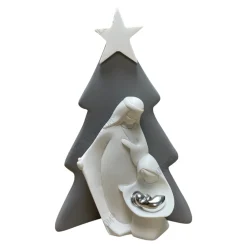 Bongelli Preziosi presepe albero di natale grigio h15
