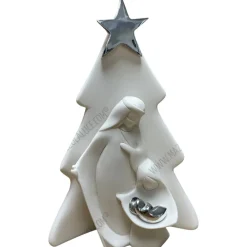 Bongelli Preziosi presepe albero di natale bianco h15