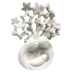 Bongelli Preziosi presepe albero di stelle moderno bianco h12