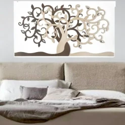 Bongelli Preziosi quadro 110x60 moderno nocciola albero della vita