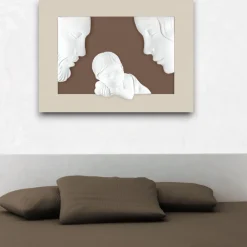Bongelli Preziosi Capezzale moderno sacra famiglia nocciola 100x75