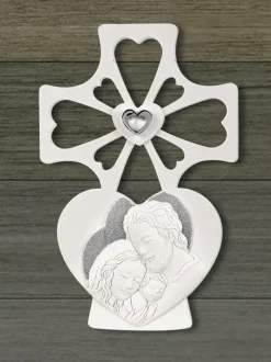 Bongelli Preziosi Crocifisso da parete 20x30 sacra famiglia capezzale
