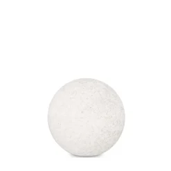 Ideal Lux Doris pt1 lampada per prato giardino palla bianca effetto granito ip44