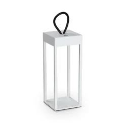 Ideal Lux Enya tl lampada da tavolo bianca per esterno portatile led ip54