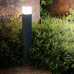 Gea Luce aditi lampione da giardino antracite moderno quadrato