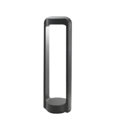 Gea Luce eurus lampione da giardino led 4000k ip65 antracite h50 cm