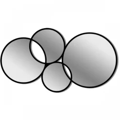Selezionato da Mazzolaluce Grande specchiera moderna nera 151x83 per soggiorno