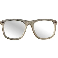 Selezionato da Mazzolaluce Grande specchio per soggiorno design occhiali argento 150x50