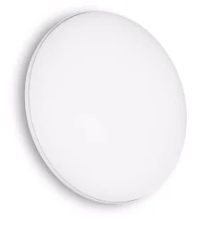 Ideal Lux mib pl round plafoniera da esterno tonda led 3000k bianca ip65