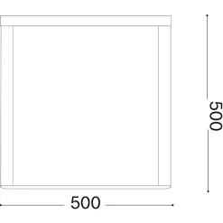 Ideal Lux Ipotesi pt h50 lampada per esterno 50cm nero ip44