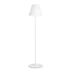 Ideal Lux Itaca pt1 piantana da esterno paralume cono bianca