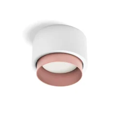Sforzin Illuminazione Lampada cilindro da soffitto gesso bordo rame sforzin syme
