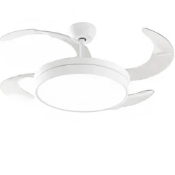 Perenz Illuminazione Lampadario a ventilatore bianco perenz pale motorizzate silenzioso