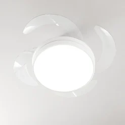 Perenz Illuminazione Lampadario a ventilatore bianco perenz pale motorizzate silenzioso
