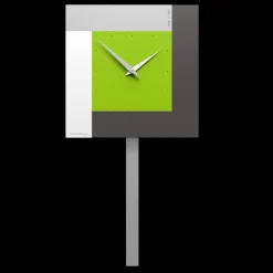 Complementi Selezionati da Mazzolaluce Moderno orologio a pendolo da muro stripes verde mela