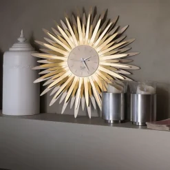 Complementi Selezionati da Mazzolaluce Orologio da parete design moderno bronzo oro