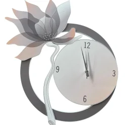 Bongelli Preziosi Orologio da parete fiore moderno cipria con strass