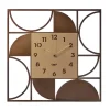 Selezionato da Mazzolaluce Orologio da parete moderno design quadrato caramello e oro
