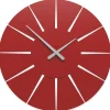 Complementi Selezionati da Mazzolaluce Orologio da parete moderno rotondo rosso rubino in legno
