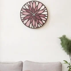 Bongelli Preziosi Orologio da parete mosaico rosso tondo