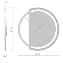 Selezionato da Mazzolaluce Orologio noce e cioccolato da parete legno rotondo 45cm