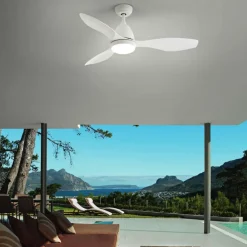 Perenz Illuminazione Perenz ventilatore da soffitto fino a 17mq bianco con luce silenzioso