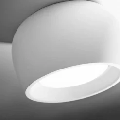Sforzin Illuminazione Plafoniera bianca rotonda moderna gesso sforzin mysia