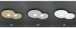 Top Light Plafoniera grigio toplight cloud design moderna nuvola