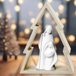 Bongelli Preziosi Presepe albero di natale nocciola h16