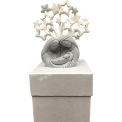 Bongelli Preziosi Presepe albero stelle grigio h12 moderno