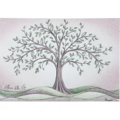Bongelli Preziosi Quadro albero della vita verde 80x56 moderno