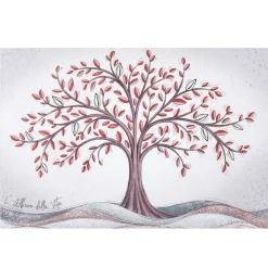 Bongelli Preziosi Quadro albero della vita 80x56 moderno rosso
