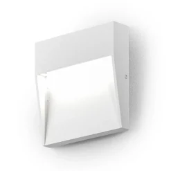 Gea Luce Segnapasso bianco led 3w 4000k per esterno quadrato