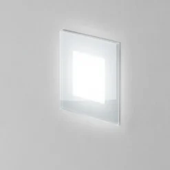 Affralux Segnapasso da incasso di vetro led 3w 4000k isyluce per esterno